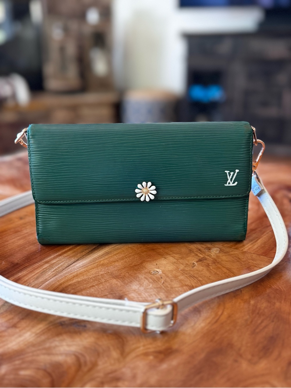 Louis Vuitton EPI international green wallet reinvented vintage 1994 - Picture 2 of 14